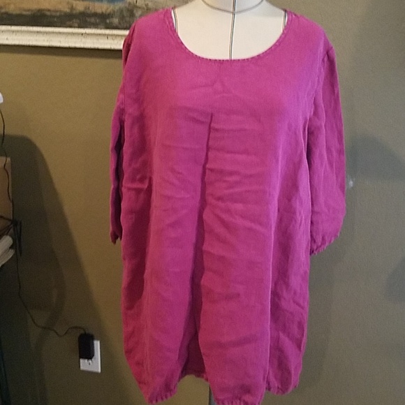 bryn Walker Tops - Bryn Walker 100% linen tunic fascia Sz XL